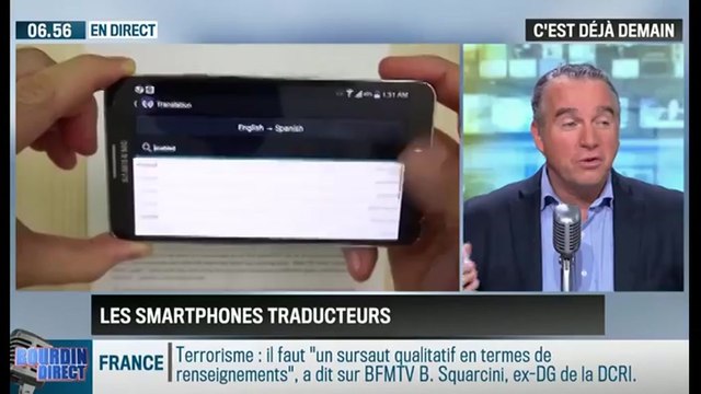La chronique de Frédéric Simottel : Google Translate , le premier téléphone-traducteur - 16/01