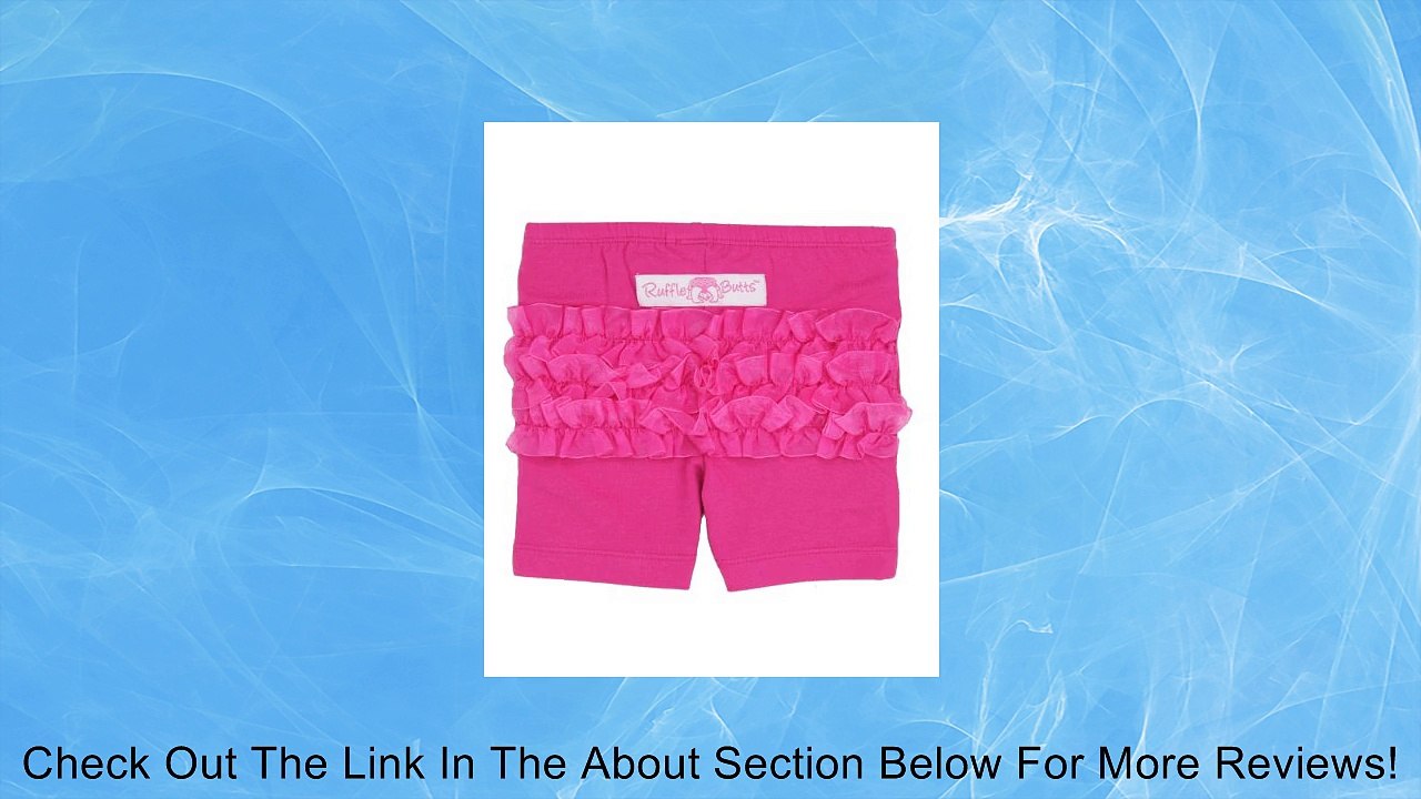 RuffleButts Toddler Girl Fuchsia Organza Ruffle Bike Shorts Review