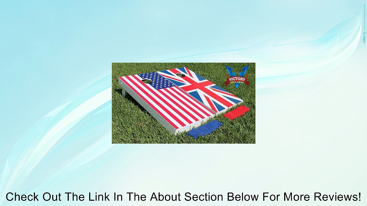 United States - United Kingdom Flag Cornhole Bean Bag Toss Game Review