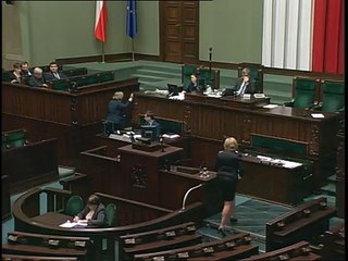 Poseł Aldona Młyńczak - Wystąpienie z dnia 14 stycznia 2015 roku.