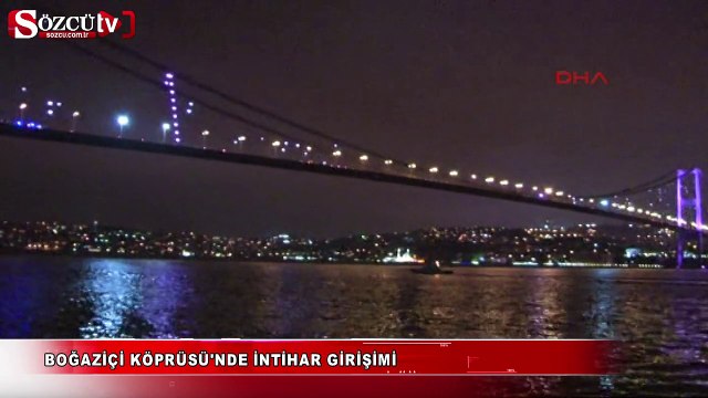 Boğaziçi Köprüsü'nde intihar girişimi