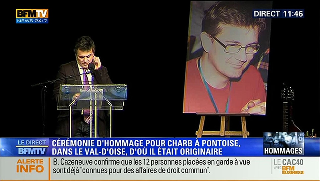 Patrick Pelloux Hommage à son pote (Stéphane Charbonnier )  dit Charb