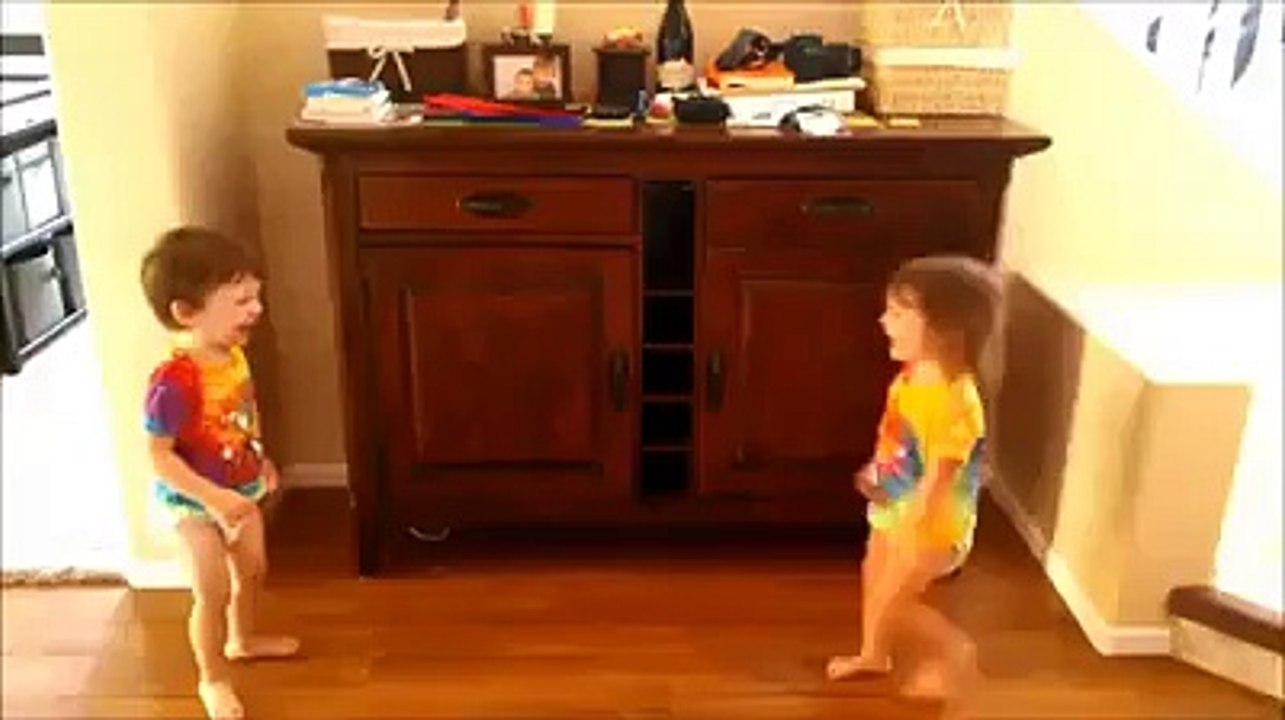 Cute twins playing hide and seek!!