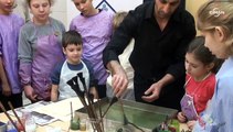 Türk-Rus Kültür Merkezi’nden Rus engelli çocuklara Ebru dersi
