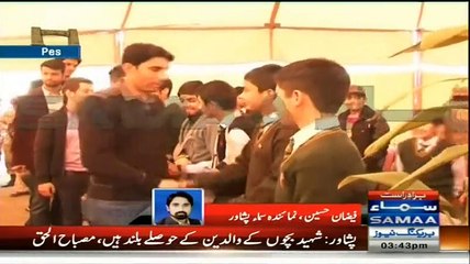 National Cricket Players Laud APS Students’ Courage Visited Them In Hospital