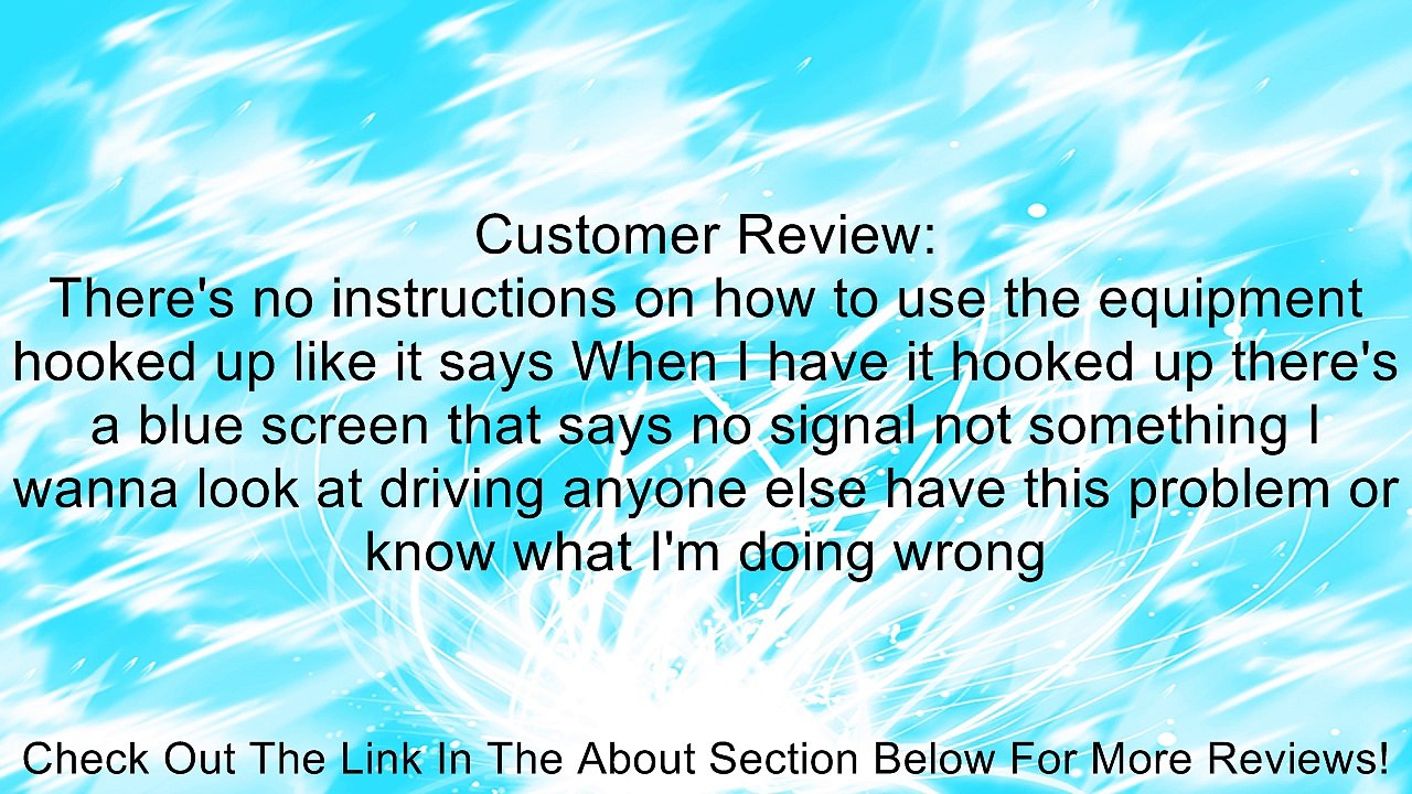 7 Inch 16:9 TFT LCD Color Widescreen Wireless Bluetooth Car Rear View Mirror Monitor, Dual Video Inputs, V1/V2 Selecting, Car / Automobile Rear View Mirror Display Monitor With Remote Control Function Review