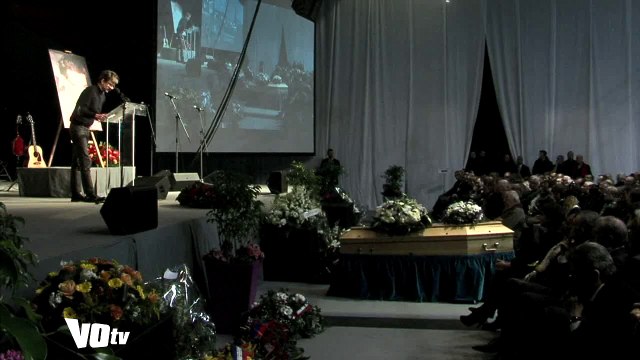 VOtv Luz lors de l'hommage à Charb à Pontoise