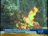 Incendios forestales en Cuenca habrían sido provocados