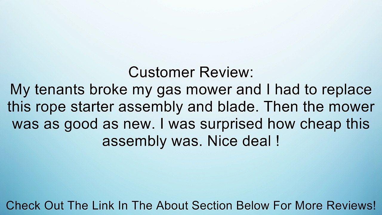 14 165 07-S Recoil Starter Assembly-Genuine Kohler Replacement Part Review