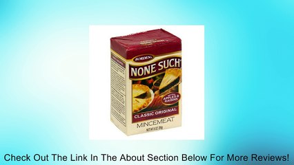 Borden None Such Condensed Mincemeat, Apples & Raisins, 9 OZ Box (Pack of 2) Review