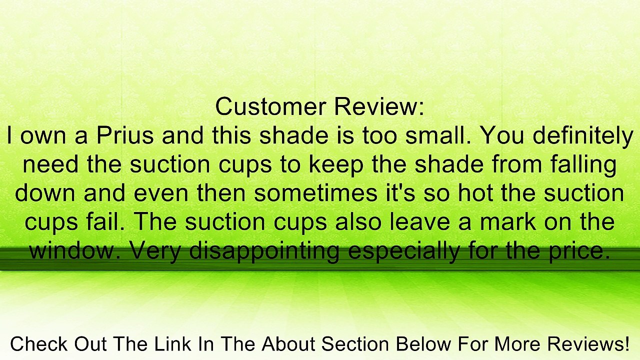 mAuto 3061 'Pretty Pink Flirty Eyes' Car Sun Shade Review