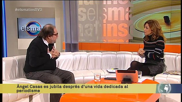 TV3 - Els Matins - El veterà periodista Àngel Casas es jubila