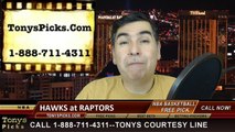 Toronto Raptors vs. Atlanta Hawks Free Pick Prediction NBA Pro Basketball Odds Preview 1-16-2015