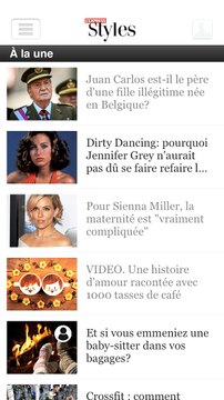 Nouvelle Appli L'Express Styles disponible sur iPhone