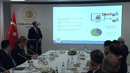 Bakan Çavuşoğlu, Elektronik Arşiv Projesi'ni Tanıttı