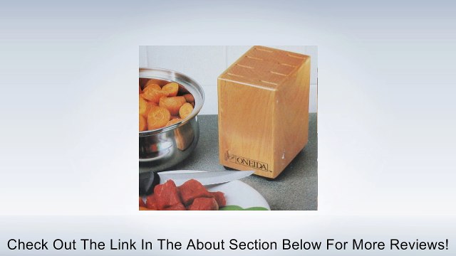 Oneida Steak Knife Block - Solid Wood - Holds 8 Knives Review