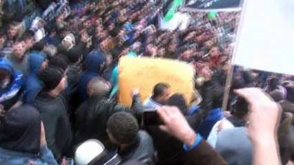 Palestinians burn French flag in Charlie Hebdo protest