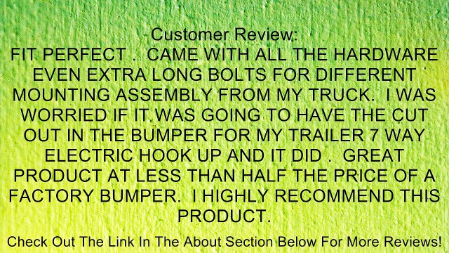 04-08 DODGE RAM 1500 / 04-09 RAM 2500 3500 REAR STEP BUMPER CHROME ASSY WITH TOP PAD, WITH BUMPER BRACKETS, WITH LICENSE BULBS & BULB BRACKETS, WITH BUMPER SUPPORT Review