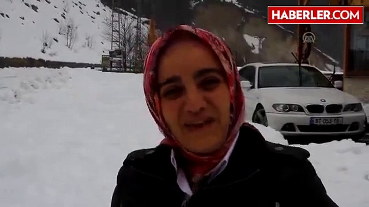 Ayder Yaylası'nda Kar Yağışı