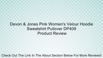 Devon & Jones Pink Women's Velour Hoodie Sweatshirt Pullover DP409 Review