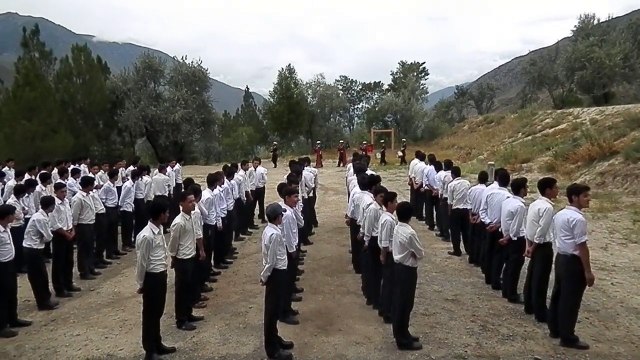 Chitral Scouts band at Langlands School