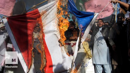 Charlie Hebdo cover ignites protest in Muslim world