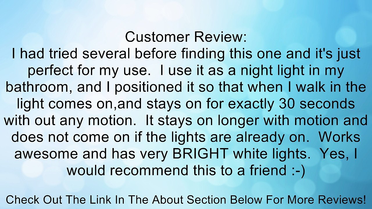 ADX 15LEDPIR-WH LED 140-Degree 12 Meter Security PIR Infrared Motion Sensor Detector Wall Light Outdoor, White, Single Review