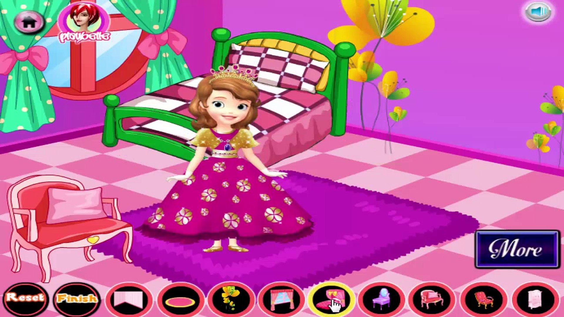 ⁣▐ ╠╣Đ▐►  Sofia the first Game - Princess Sofia  Room Decoration  Game - Playthrough