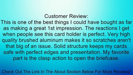 Kikkerland The Mini Briefcase Card Carrier,Wallets for Unisex Review