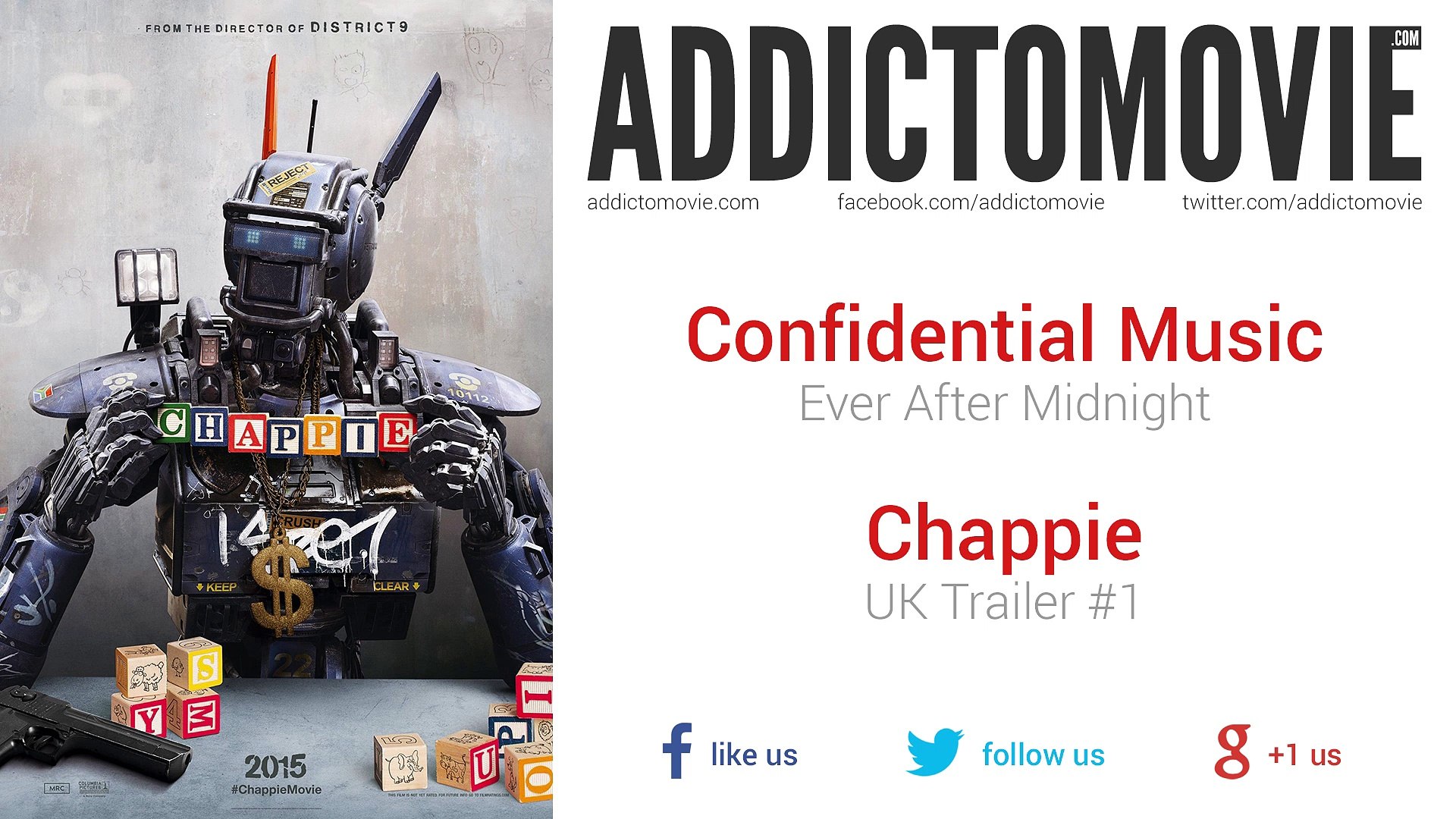 ⁣Chappie - UK Trailer #1 Music #1 (Confidential Music - Ever After Midnight)