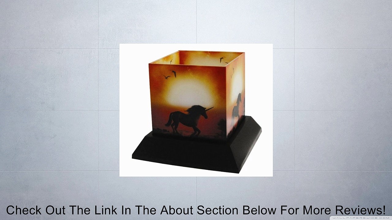 Majestic Unicorn Julie Fain Shadow Candle Hurricane 1 T-Light Candle Included Review