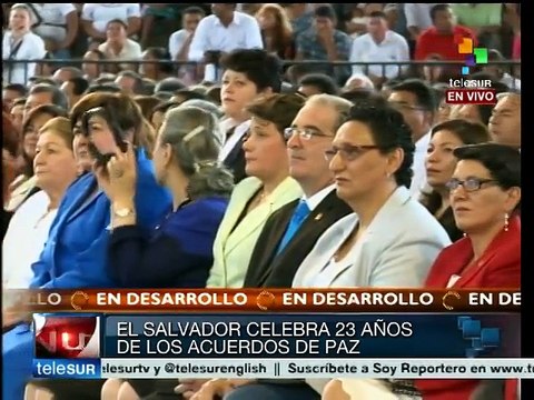 Salvador Sánchez inicia celebración de firma de Acuerdos de Paz