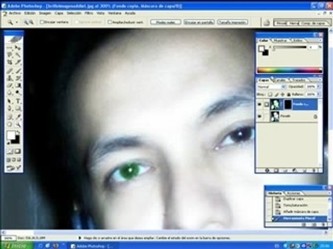 Cambiar color de ojos en photoshop part3