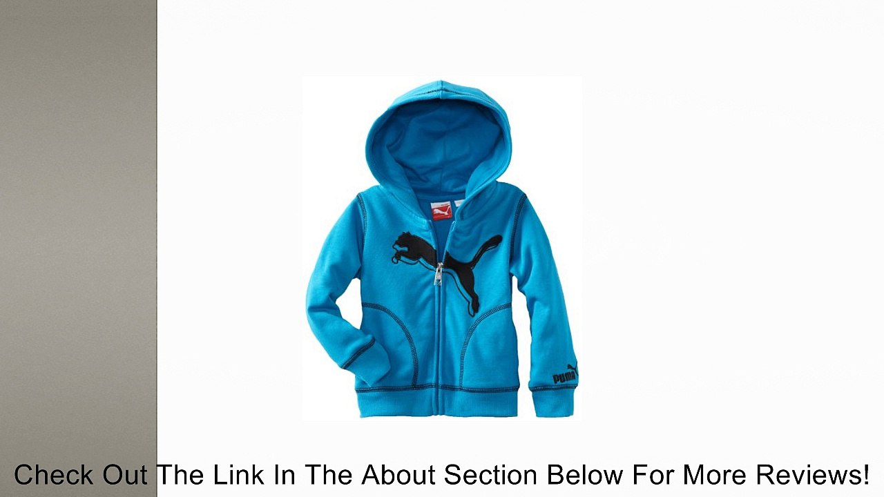 PUMA Little Girls' Core Cat Hoodie, Blue Jewel, 6X Review