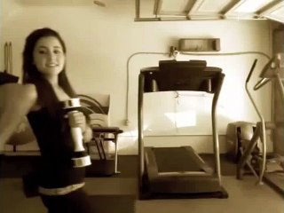 5 minute total body workout. best friends. Ariana Grande and Aaron Simon Gross  ]