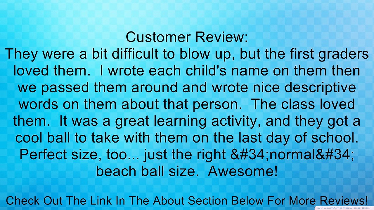 12 Rainbow 16" BEACH BALLS -6 Panel TRADITIONAL STYLE BEACHBALL INFLATABLE POOL PARTY TOYS Review