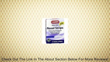 Leader Nasal Strips Clear 12ct Medium Review