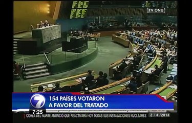 Costa Rica celebra tratado de la ONU que restringe la venta de armas en el mundo
