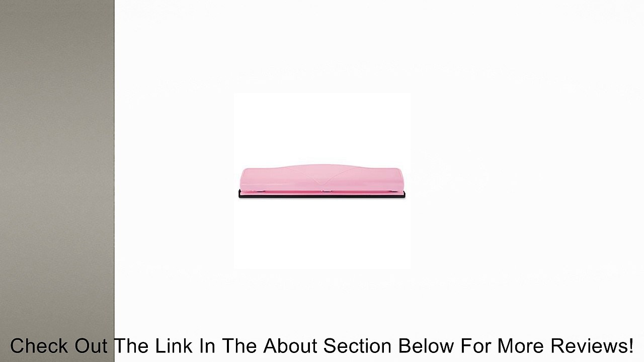 Swingline Six-Sheet Three-Hole Punch, 1/4" Holes, Pink Review