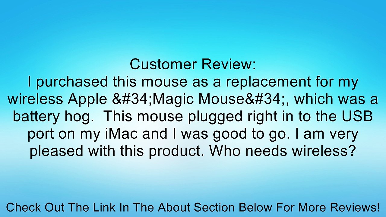 Belkin 3-Button Wired USB Optical Mouse for PCs, Desktops and Laptops Review