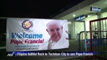 Filipino faithful flock to Tacloban City to see Pope Francis