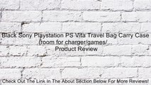 Black Sony Playstation PS Vita Travel Bag Carry Case (room for charger/games/... Review