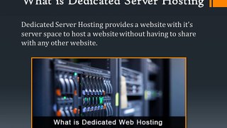 Dedicated Server Hosting Explained In Detail