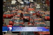 Taxistas inician movilización hacia Casa Presidencial