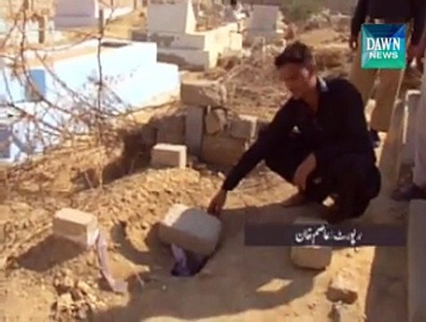 Children Dead Bodies missing from graveyard in Karachi