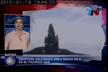 Erupción volcánica crea nueva isla en el Pacífico Sur