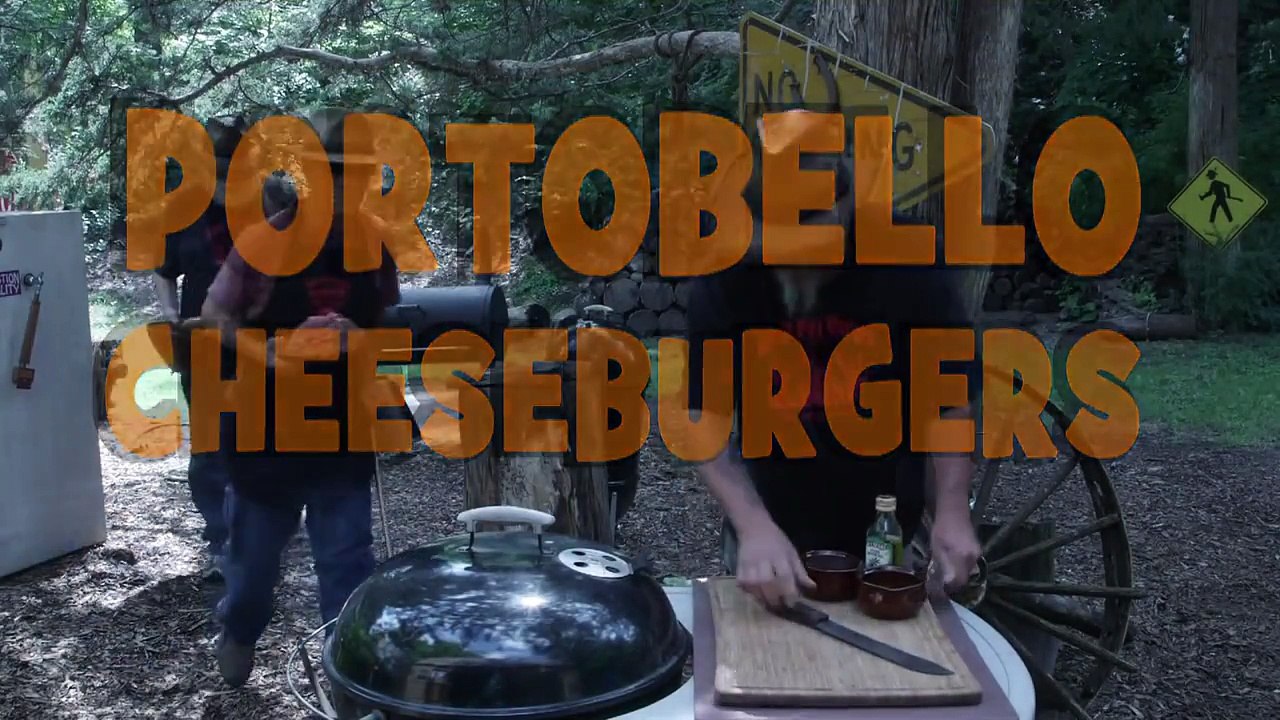 BBQ Portobello Mushroom Cheeseburger
