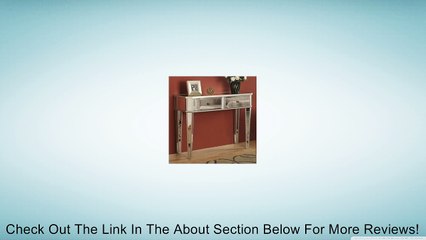 Powell Mirrored Console with Silver Wood Review