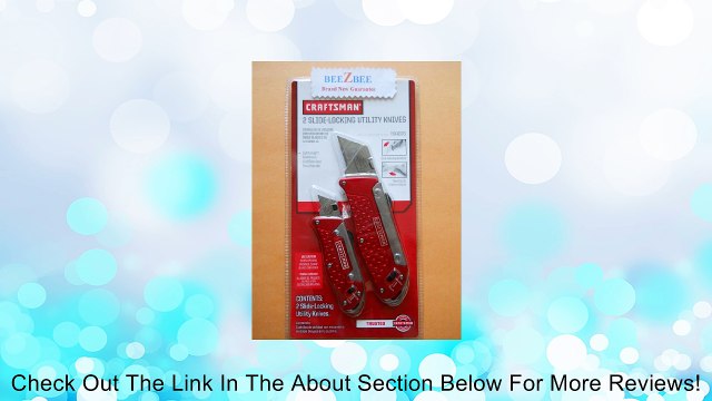 Craftsman Slide-Locking Utility Knives Set #94876 Review