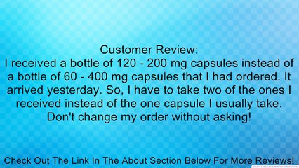 Simply Right Super Strength Co Q-10 400mg - 60 ct. Review